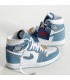 کفش پیاده روی نایک ایر جردن وان ساقدار جین آبی Nike air jordan 1 high Denim