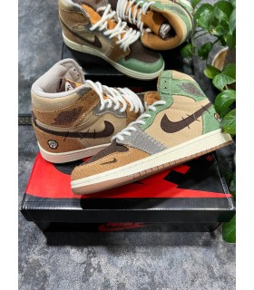 کفش پیاده روی نایک جردن وان ساقدار ژیون وودو Nike jordan 1 high zion Voodo