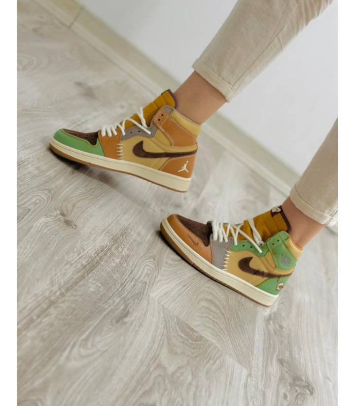 کفش پیاده روی نایک جردن وان ساقدار ژیون وودو Nike jordan 1 high zion Voodo