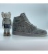 کفش پیاده روی نایک جردن وان ساقدار کواز طوسی Nike air jordan 1 kaws gray