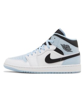 کفش پیاده روی نایک جردن وان ساقدار آبی یخی Nike air jordan 1 high Ice blue