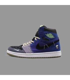 کفش پیاده روی نایک جردن وان ساقدار زیون وودو آبی Nike air jordan 1 high zion Voodo blue