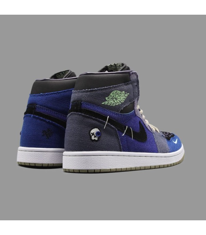کفش پیاده روی نایک جردن وان ساقدار زیون وودو آبی Nike air jordan 1 high zion Voodo blue