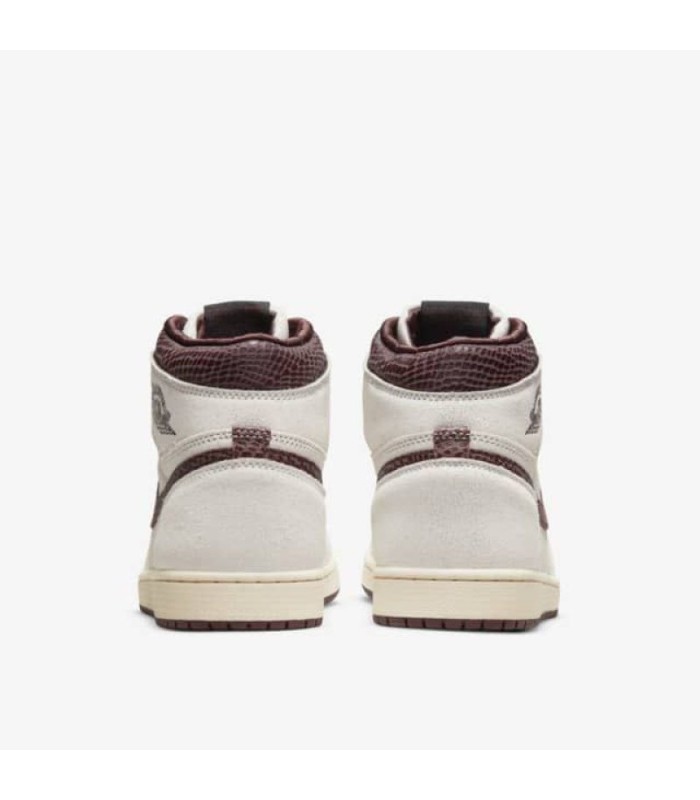 کفش پیاده روی نایک جردن وان ساقدار مانیر قهوه ای کرمی Nike Air Jordan 1 retro high og a ma maniere