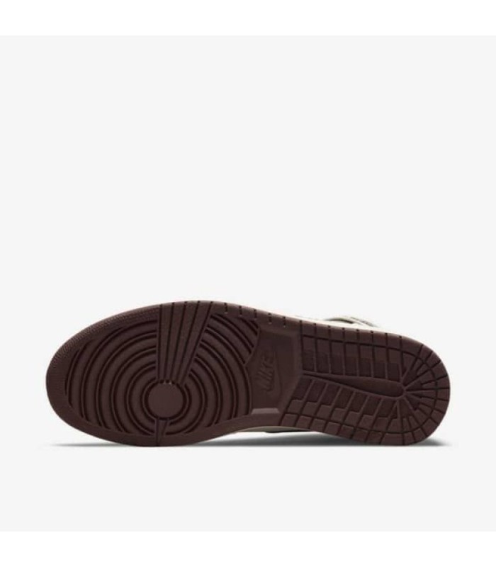 کفش پیاده روی نایک جردن وان ساقدار مانیر قهوه ای کرمی Nike Air Jordan 1 retro high og a ma maniere