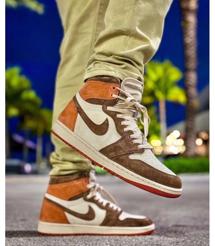 کفش پیاده روی نایک جردن وان ساقدار داست کلای Nike air jordan 1 high Dusted Clay