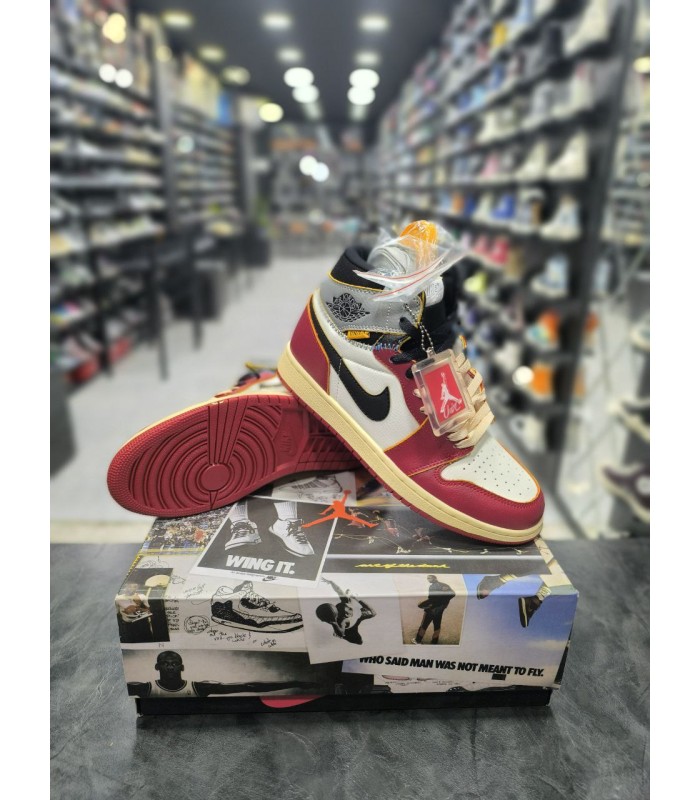 کفش پیاده روی نایک جردن وان ساقدار شیکاگو شدو Nike air jordan 1 high Chicago Shadow