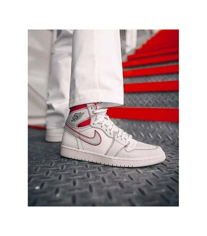 کفش پیاده روی نایک جردن وان ساقدار جیم  Nike air jordan 1 high Phantom Gym Red