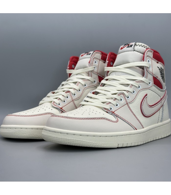 کفش پیاده روی نایک جردن وان ساقدار جیم  Nike air jordan 1 high Phantom Gym Red