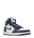 کفش پیاده روی نایک جردن وان ساقدار سورمه ای سفید نقره ای Nike air jordan 1 high Sanded Silver