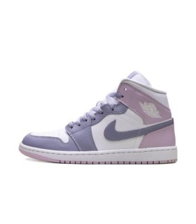 کفش پیاده روی نایک جردن وان ساقدار ویولت سفید بنفش Nike air jordan 1 high Purple Violet