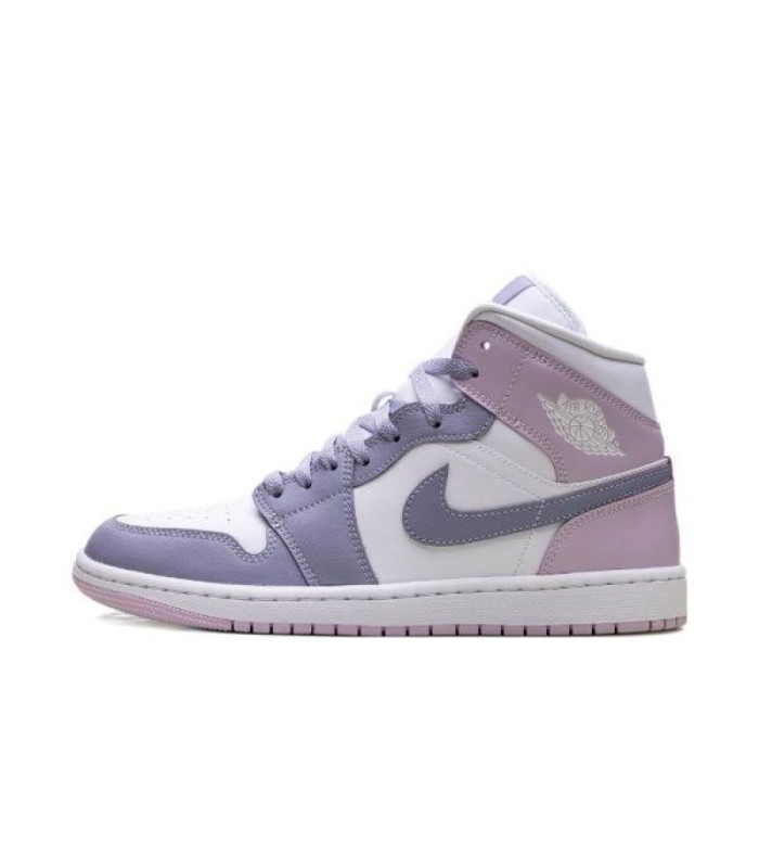 کفش پیاده روی نایک جردن وان ساقدار ویولت سفید بنفش Nike air jordan 1 high Purple Violet