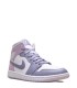 کفش پیاده روی نایک جردن وان ساقدار ویولت سفید بنفش Nike air jordan 1 high Purple Violet