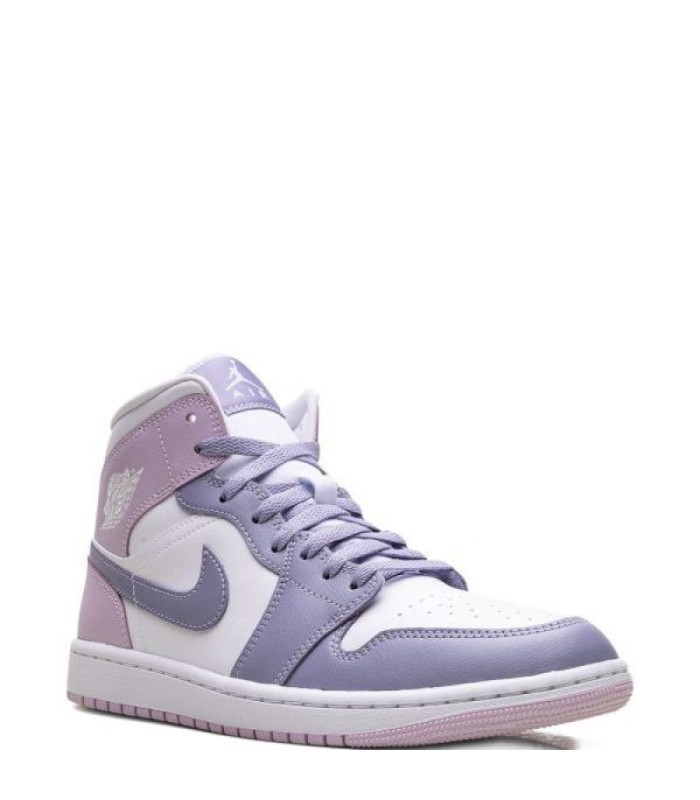 کفش پیاده روی نایک جردن وان ساقدار ویولت سفید بنفش Nike air jordan 1 high Purple Violet