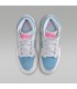 کفش پیاده روی نایک جردن وان ساقدار طوسی آبی صورتی Nike air jordan 1 high Denim Sequin