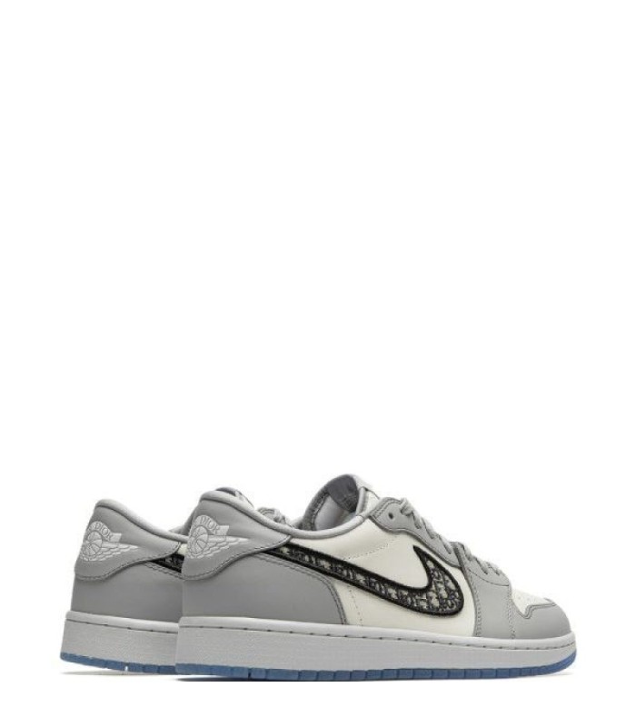 کفش پیاده روی نایک جردن وان بدون ساق دیور طوسی Nike air jordan 1 low dior grey