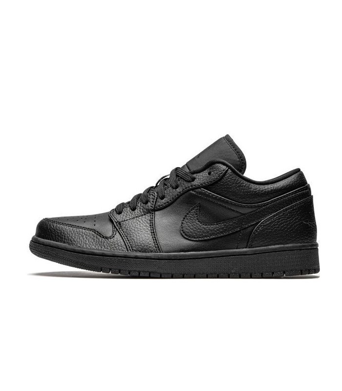 کفش پیاده روی نایک جردن وان بدون ساق چرم مشکی Nike air jordan 1 low black