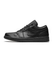 کفش پیاده روی نایک جردن وان بدون ساق چرم مشکی Nike air jordan 1 low black