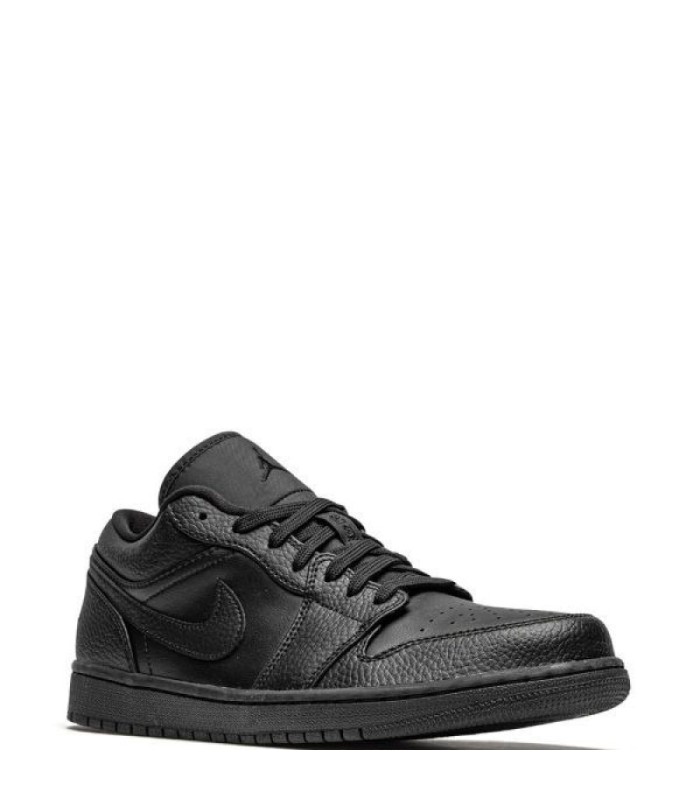 کفش پیاده روی نایک جردن وان بدون ساق چرم مشکی Nike air jordan 1 low black