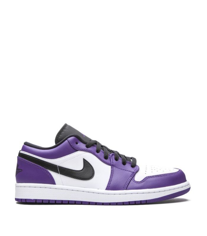کفش پیاده روی نایک جردن وان بدون ساق بنفش سفید  Nike air jordan 1 low court purple