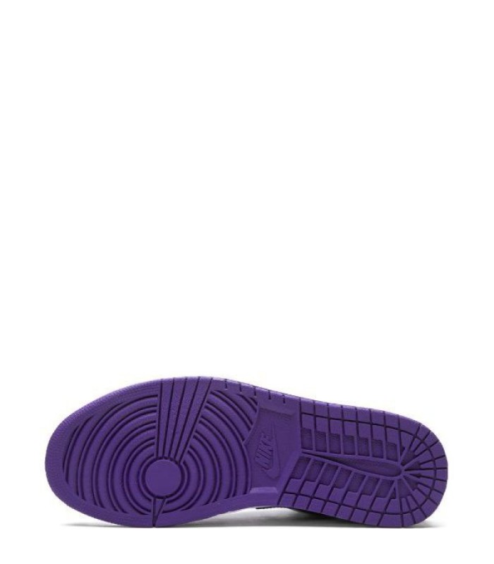 کفش پیاده روی نایک جردن وان بدون ساق بنفش سفید  Nike air jordan 1 low court purple