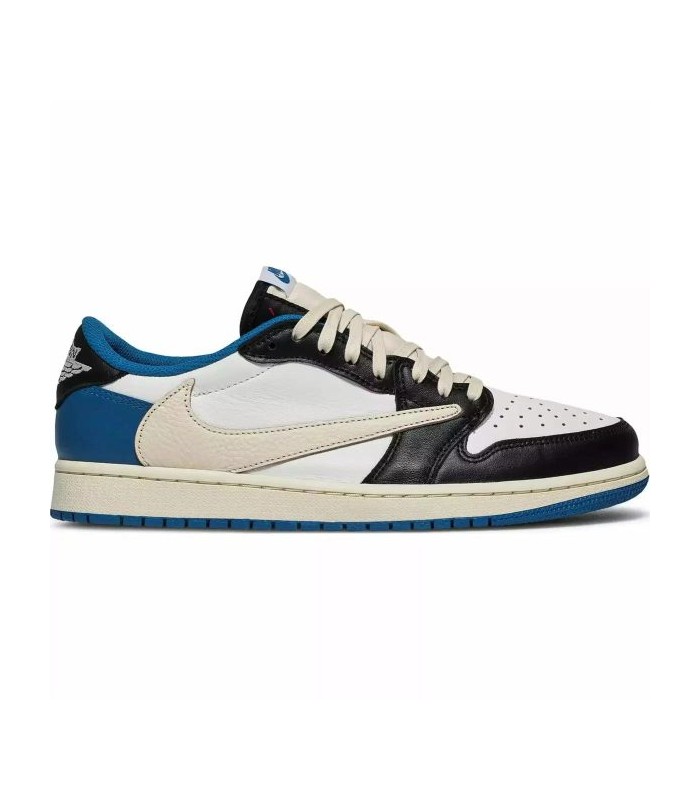 کفش پیاده روی مردانه نایک جردن وان بدون ساق Nike air jordan 1 low travis Scott fragment blue