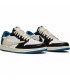 کفش پیاده روی مردانه نایک جردن وان بدون ساق Nike air jordan 1 low travis Scott fragment blue