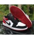 کفش پیاده روی نایک جردن وان بدون ساق Nike air jordan 1 low white and Crimson