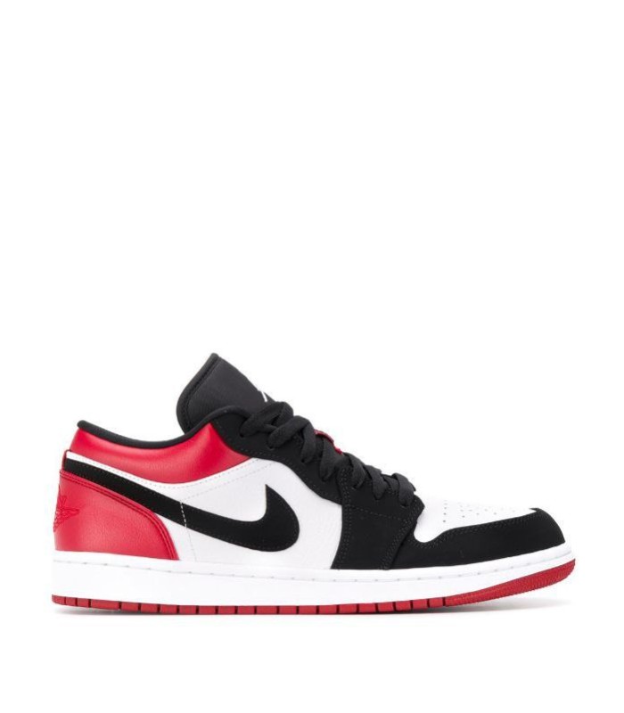 کفش پیاده روی نایک جردن وان بدون ساق Nike air jordan 1 low white and Crimson