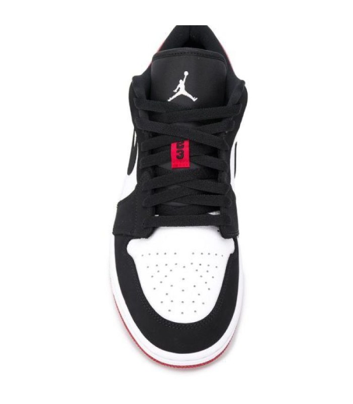 کفش پیاده روی نایک جردن وان بدون ساق Nike air jordan 1 low white and Crimson