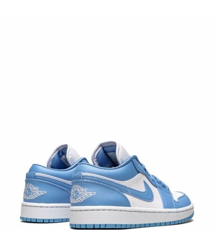 کفش پیاده روی نایک جردن وان بدون ساق سفید آبی Nike air Jordan 1 low blue and white unc