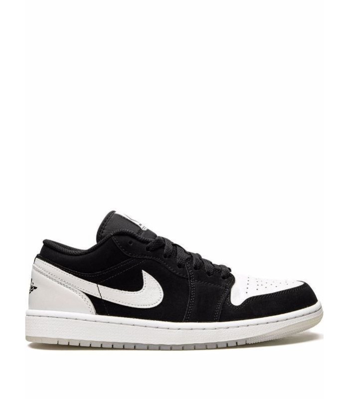 کفش پیاده روی نایک جردن وان بدون ساق دایموند مشکی سفید Nike air jordan 1 Low diamond