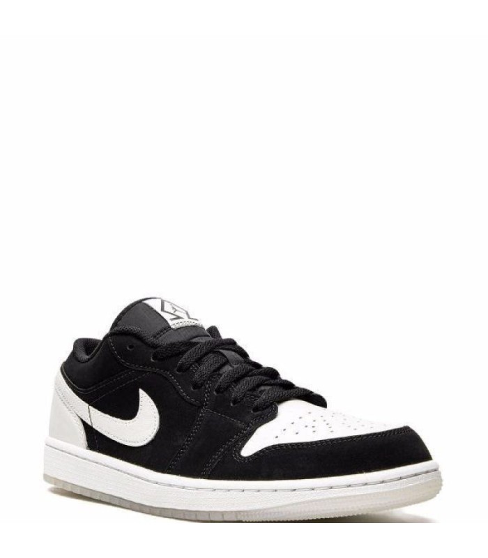 کفش پیاده روی نایک جردن وان بدون ساق دایموند مشکی سفید Nike air jordan 1 Low diamond
