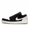 کفش پیاده روی نایک جردن وان بدون ساق دایموند مشکی سفید Nike air jordan 1 Low diamond