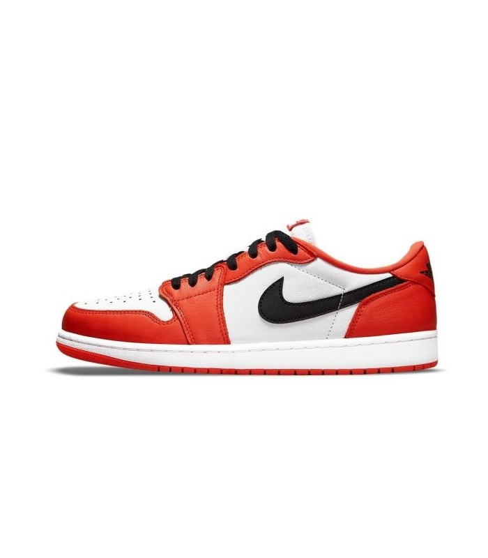 کفش پیاده روی نایک جردن وان بدون ساق سفید نارنجی Nike air jordan 1 Low star fish orange