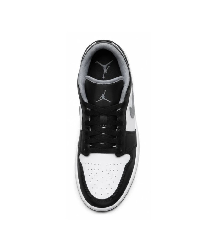 کفش پیاده روی نایک جردن وان بدون ساق شدو مشکی سفید Nike jordan 1 low shadow white
