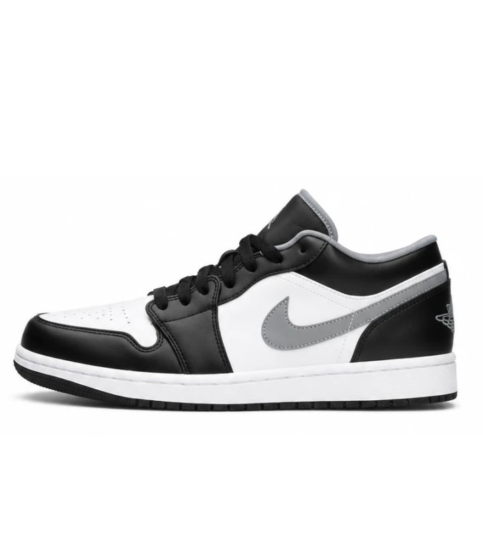 کفش پیاده روی نایک جردن وان بدون ساق شدو مشکی سفید Nike jordan 1 low shadow white