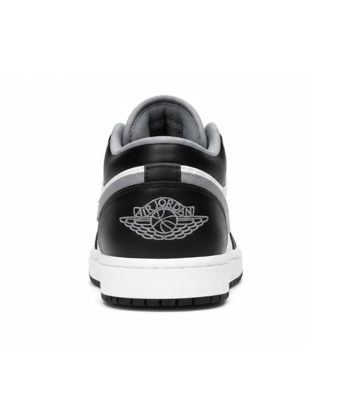 کفش پیاده روی نایک جردن وان بدون ساق شدو مشکی سفید Nike jordan 1 low shadow white