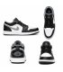 کفش پیاده روی نایک جردن وان بدون ساق شدو مشکی سفید Nike jordan 1 low shadow white