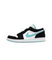 کفش پیاده روی نایک جردن وان بدون ساق Nike air Jordan 1 low white and cyan