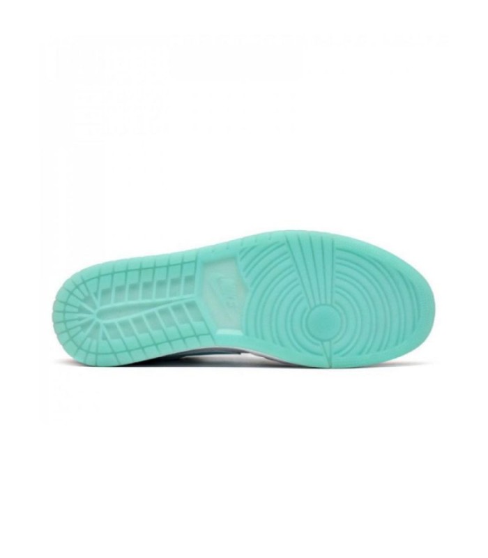 کفش پیاده روی نایک جردن وان بدون ساق Nike air Jordan 1 low white and cyan