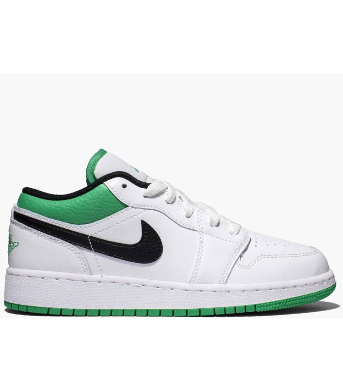 کفش پیاده روی نایک جردن وان بدون ساق سفید سبز Nike air jordan 1 low green
