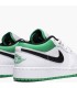 کفش پیاده روی نایک جردن وان بدون ساق سفید سبز Nike air jordan 1 low green