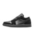کفش پیاده روی نایک جردن وان بدون ساق مشکی جیر Nike jordan 1 low full black