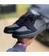 کفش پیاده روی نایک جردن وان بدون ساق مشکی جیر Nike jordan 1 low full black