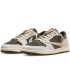 کفش پیاده روی نایک جردن وان بدون ساق تراویس اسکات کرم قهوه ای موکا Nike air jordan 1 low travis scott Mocha