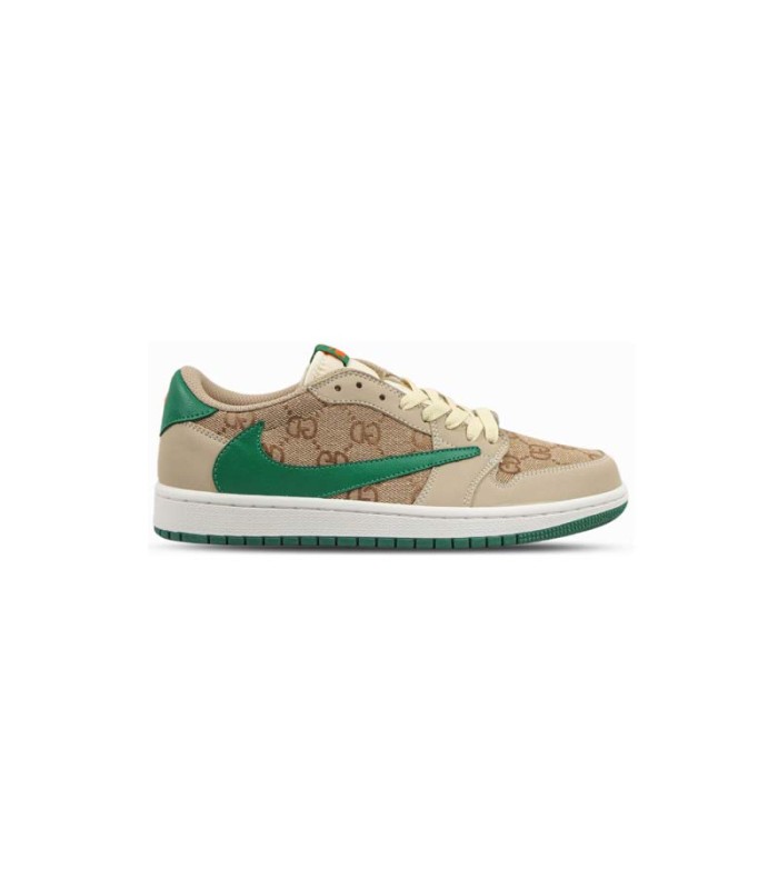 کفش پیاده روی نایک جردن وان بدون ساق تراویس اسکات گوچی Nike air jordan 1 low Travis Scott Gucci