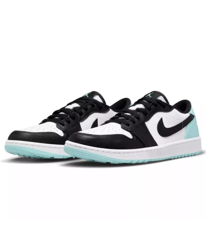 کفش پیاده روی نایک جردن وان بدون ساق Nike air jordan 1 low emerald toe green black