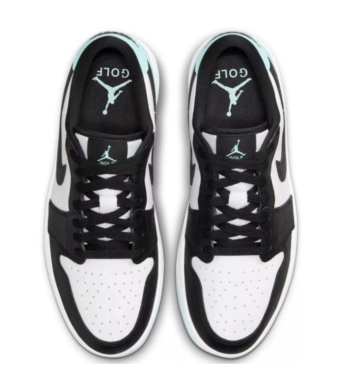 کفش پیاده روی نایک جردن وان بدون ساق Nike air jordan 1 low emerald toe green black