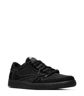 کفش پیاده روی نایک جردن وان بدون ساق تراویس اسکات Nike air jordan 1 low travis scott black